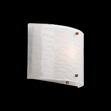 Hammerton CSB0044-0A-GP-IW-E2 - Textured Glass Round Cover Sconce