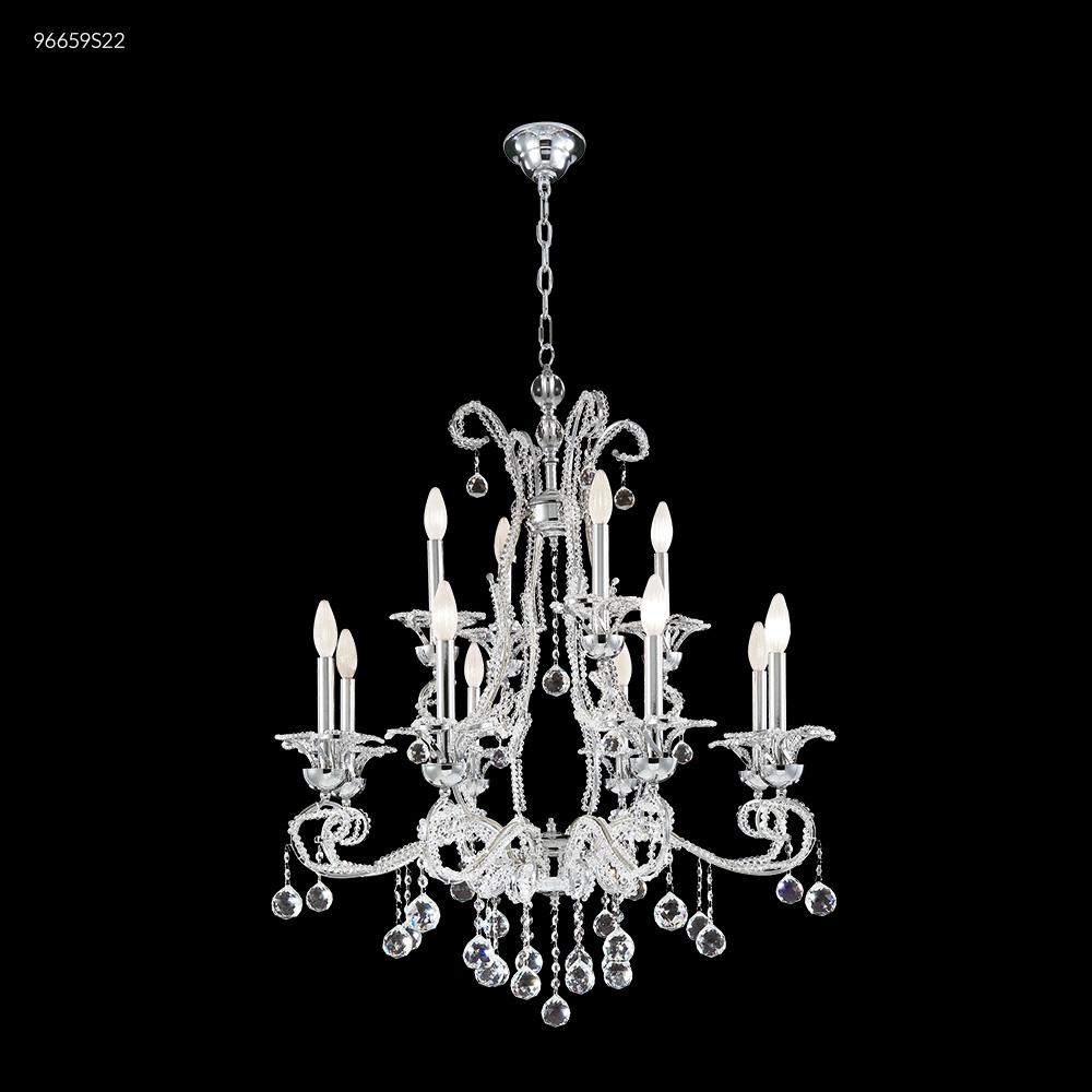 Crystal Bead 8 Light Chandelier