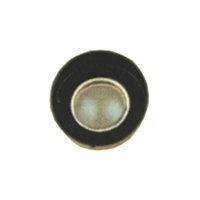 Clear convex glass lens, cast brass cap, gask