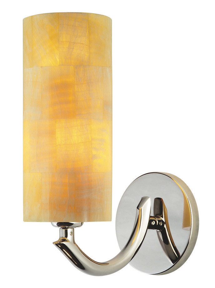 Wall Sconce Onyx Cylinder Onyx Mosaic Bronze GY6.35 Xenon 35W