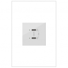 Legrand ARUSB30PDW4 - Adorne® Ultra-Fast Plus Power Delivery USB Type-C/C Outlet Module, White