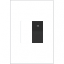 Legrand ASPD1531G277 - Adorne® 277V Paddle Switch, Half-Size, Graphite, with Microban®