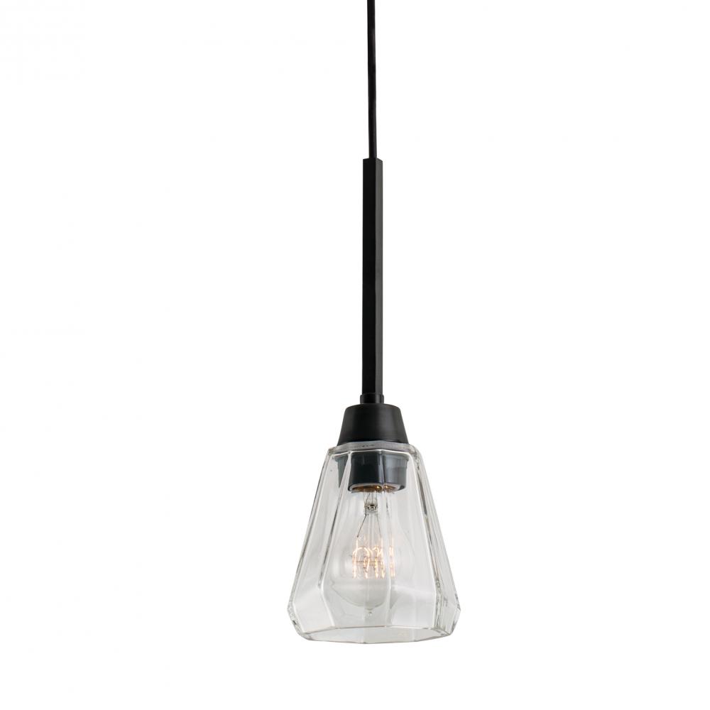 Arctic 1-Light Vanity Pendant - Acid Dipped Black