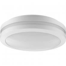 Progress P550112-028-30 - Hard Nox Collection White 12" Die Cast Round Flush Mount Light