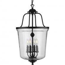 Progress P500207-031 - Bowman Collection Four-Light Black Foyer Pendant