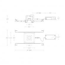 WAC US R2BSD-FCS-WT - Ocular 2.0 5CCT Square Downlight Trim and Remodel Housing with New Construction Frame-In Kit and D