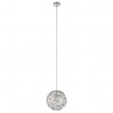 Eglo 205637A - 1 LT Pendant With Chrome Finish and Geometric Shaped Chrome Shade 1-60W E26 Bulb