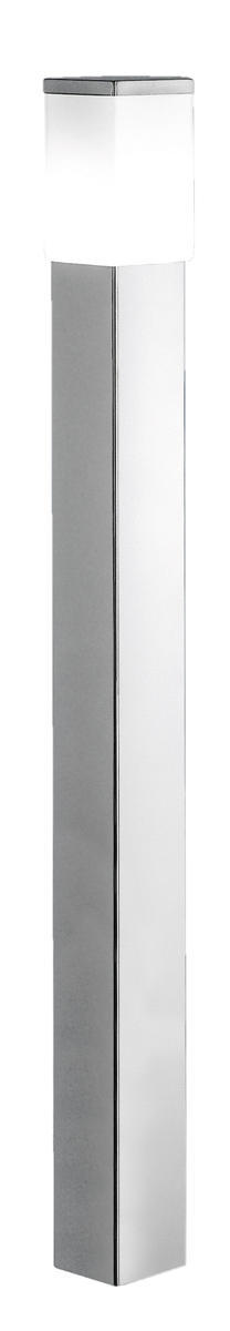  86389A - 1x60W Outdoor Post Light With Stainless Steel Finish & Opal Frosted Glass