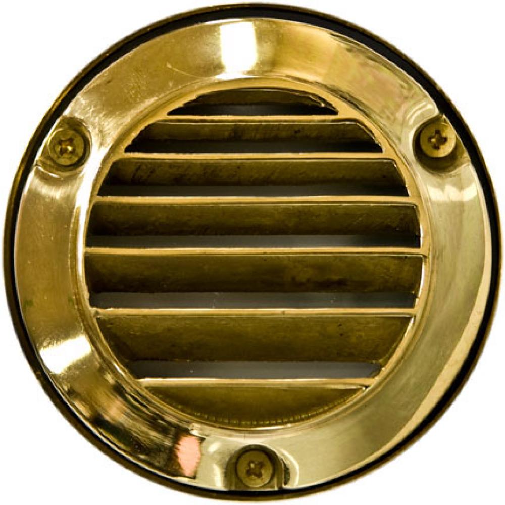 SOLID BRASS LOUVERED STEP LIGHT 20W JC 12V