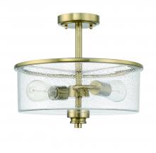 Craftmade 50552-SB - Bolden 2 Light Convertible Semiflush in Satin Brass