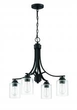 Craftmade 50524-FB - Bolden 4 Light Chandelier in Flat Black