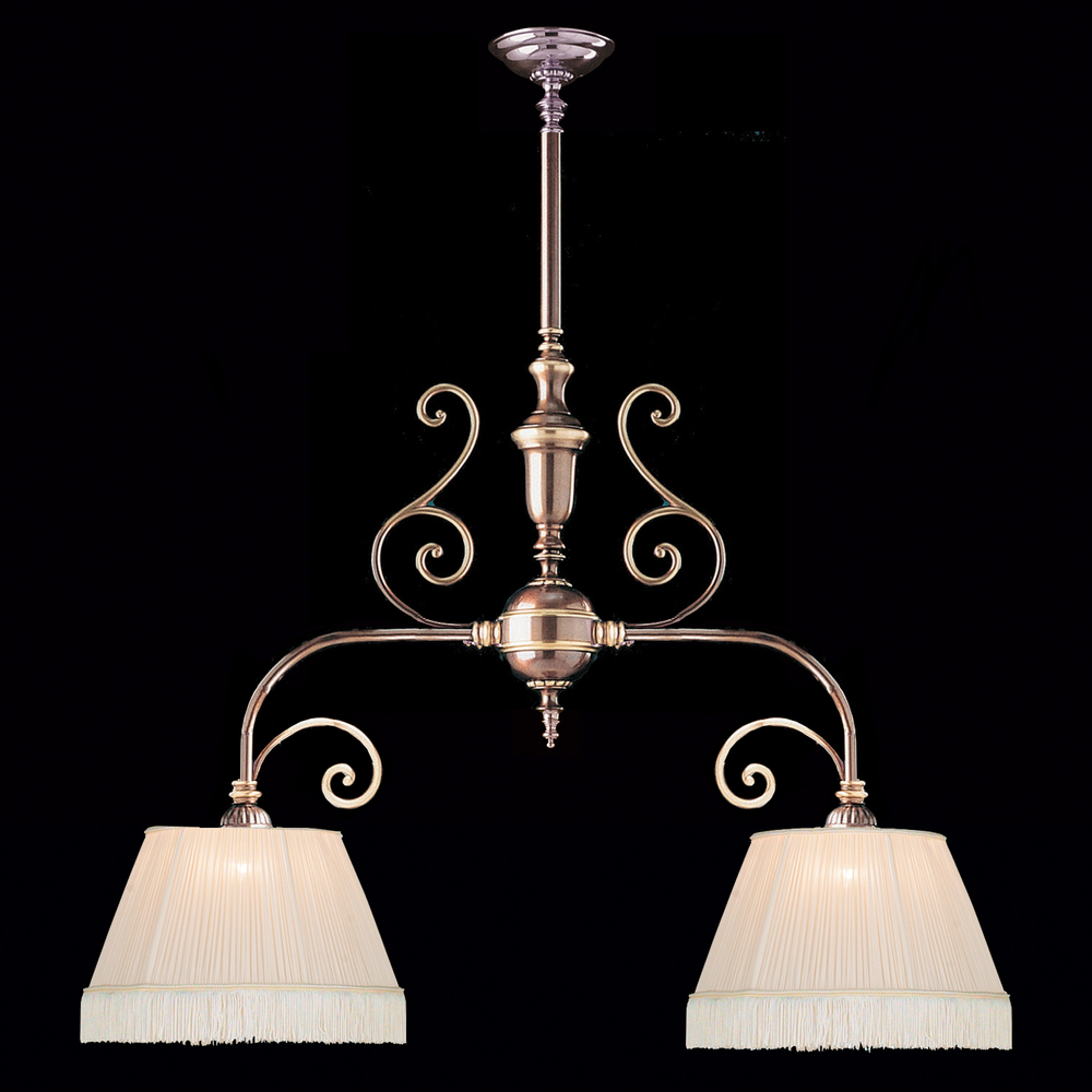 2 Light Roman Bronze Traditional Chandelier