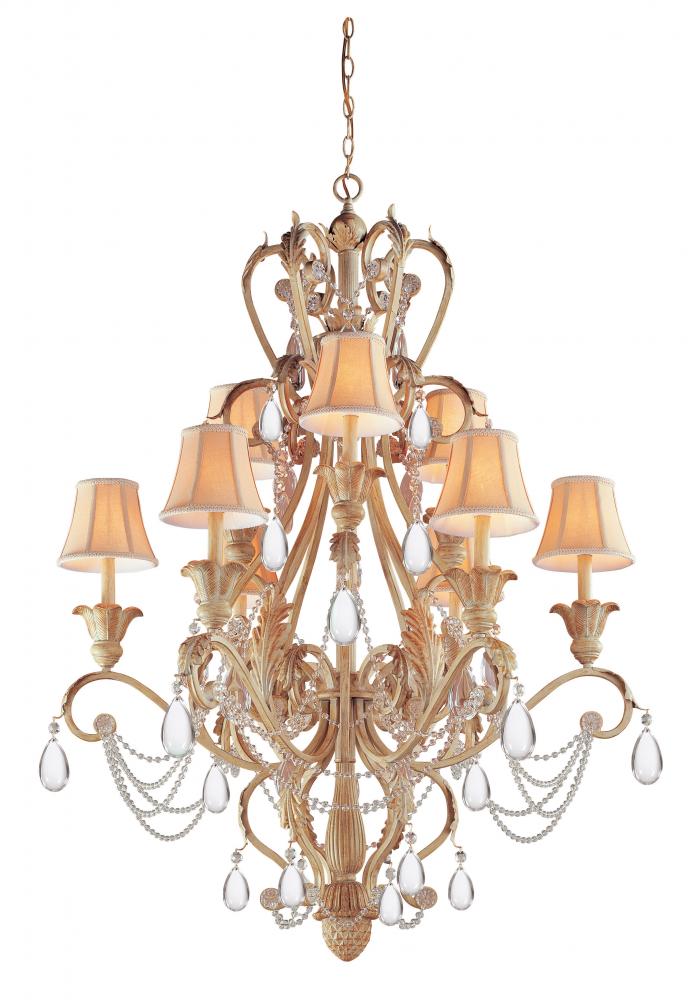 Crystorama 12 Light Champagne Chandelier