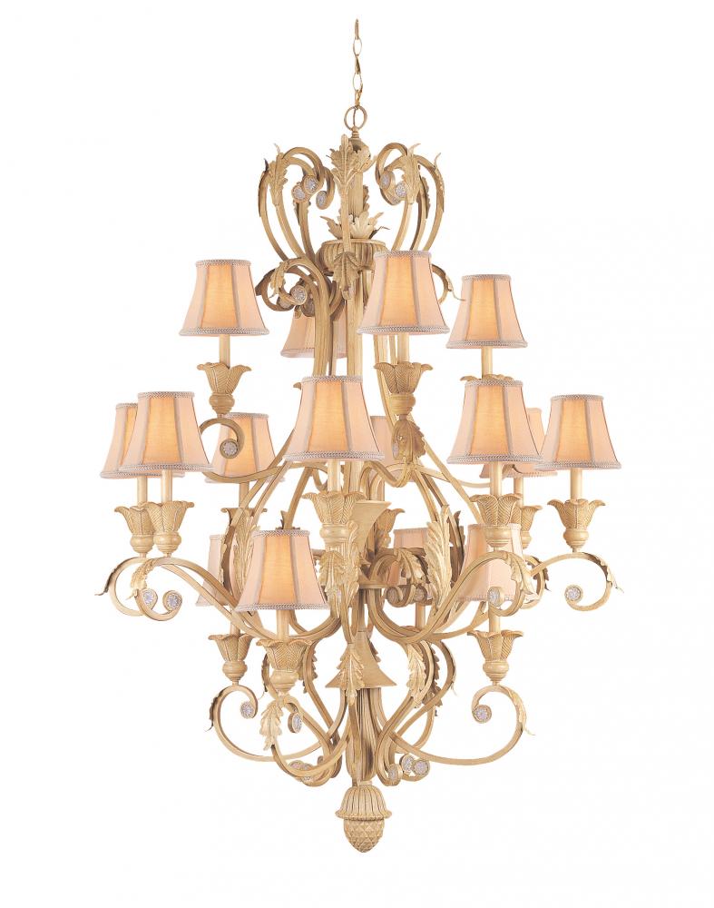 Crystorama 16 Light Champagne Chandelier