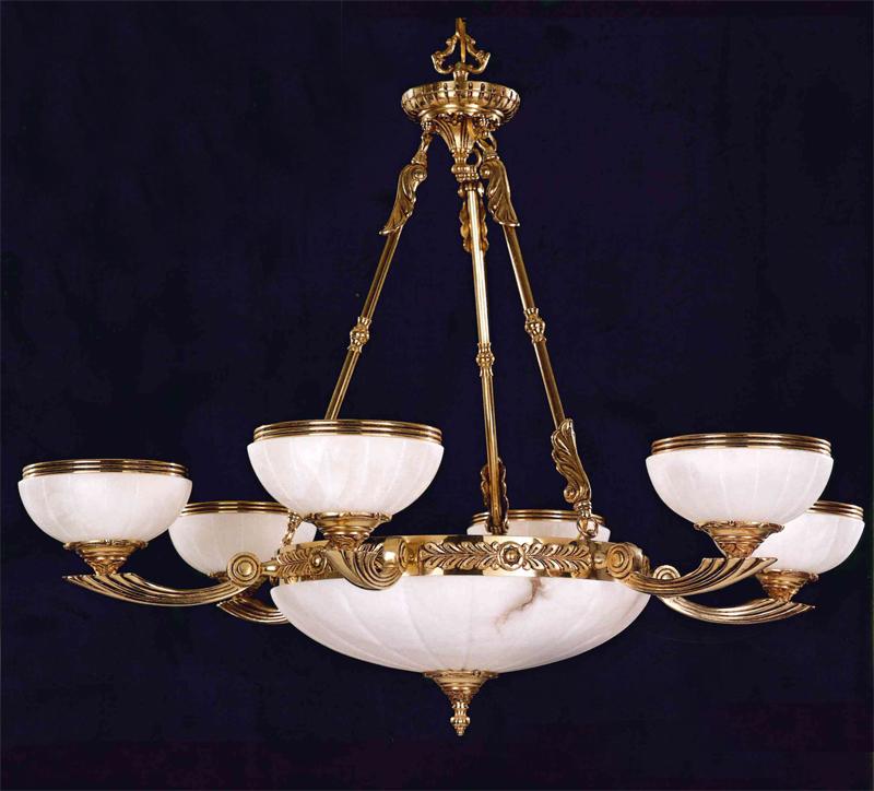 Crystorama 8 Light Olde Brass Chandelier