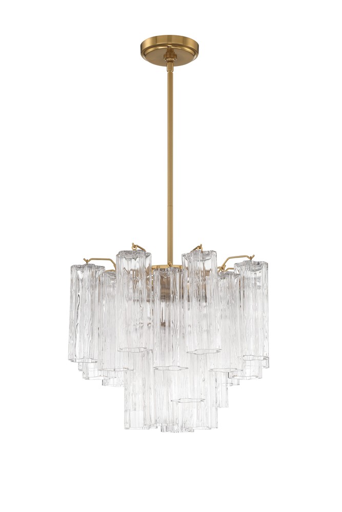 Addis 4 Light Aged Brass Mini Chandelier