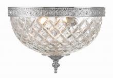 Crystorama 117-10-CH - Crystorama 2 Light Polished Chrome Crystal Flush Mount