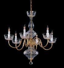 Crystorama 4206-PB - Crystorama 6 Light Brass Chandelier