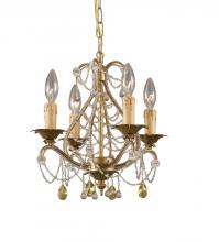 Crystorama 4714-GL - Crystorama Abigail 4 Light Gold Leaf Mini Chandelier I