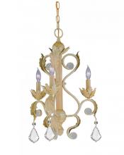 Crystorama 6603-CM-CL-MWP - Winslow 3 Light Optical Crystal Champagne Mini Chandelier II