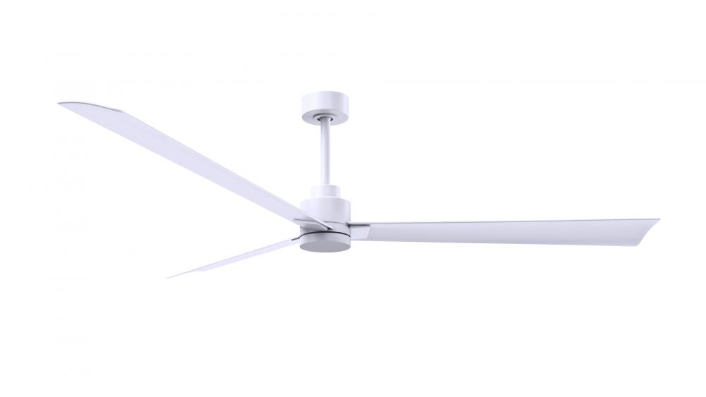 Alessandra 3-blade transitional ceiling fan in matte white finish with matte white blades. Optimiz