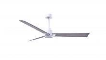 Matthews Fan Company AK-MWH-BW-56 - Alessandra 3-blade transitional ceiling fan in matte white finish with Barn Wood blades. Optimized