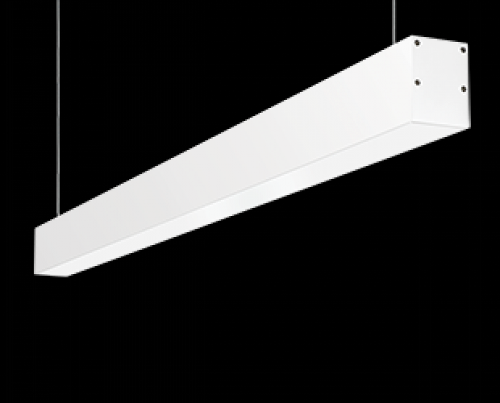 Architectural, 2730 Lumens, BOA, 4 ft, 40W, pendant mount, 3000K, 0-10V dimming, battery b/u, whit