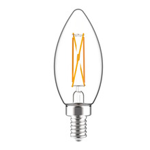 RAB Lighting B11-5-E12-922/30-F-C-WGD - A-LINE BULBS 500 LUMENS B11 5W BASE E12 90CRI 2200K-3000K FILAMENT CLEAR DIM TO WARM