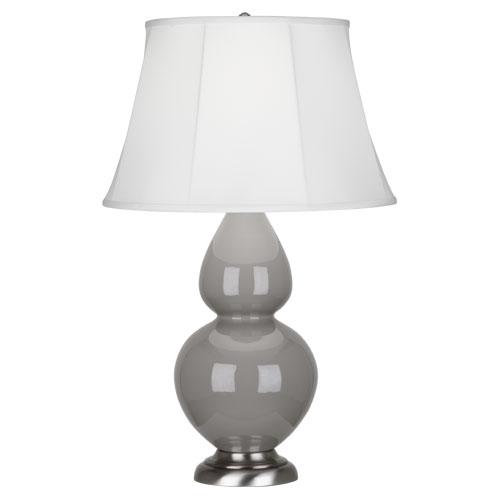 Smokey Taupe Double Gourd Table Lamp