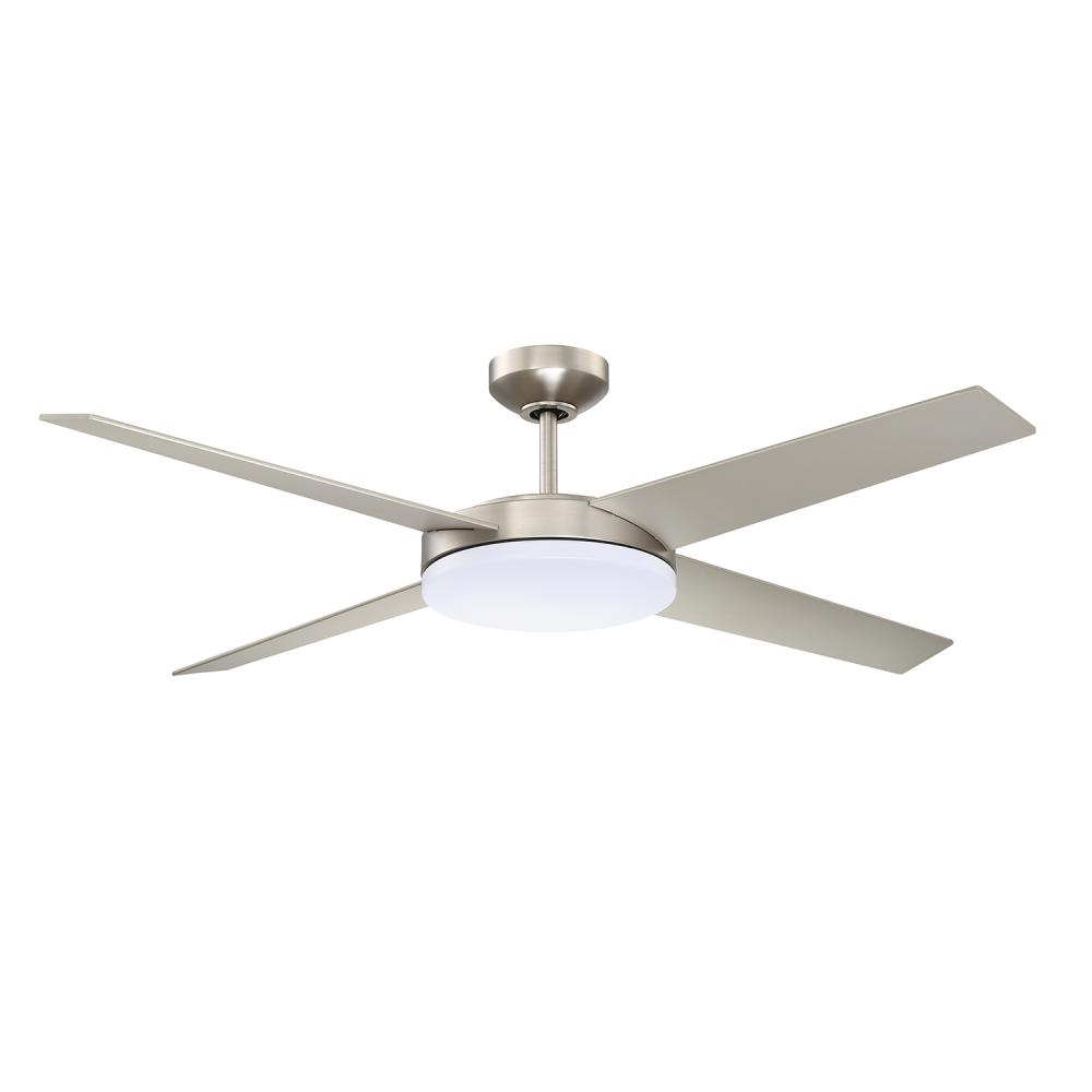 LOPRO 52 in. LED Satin Nickel DC motor Ceiling Fan