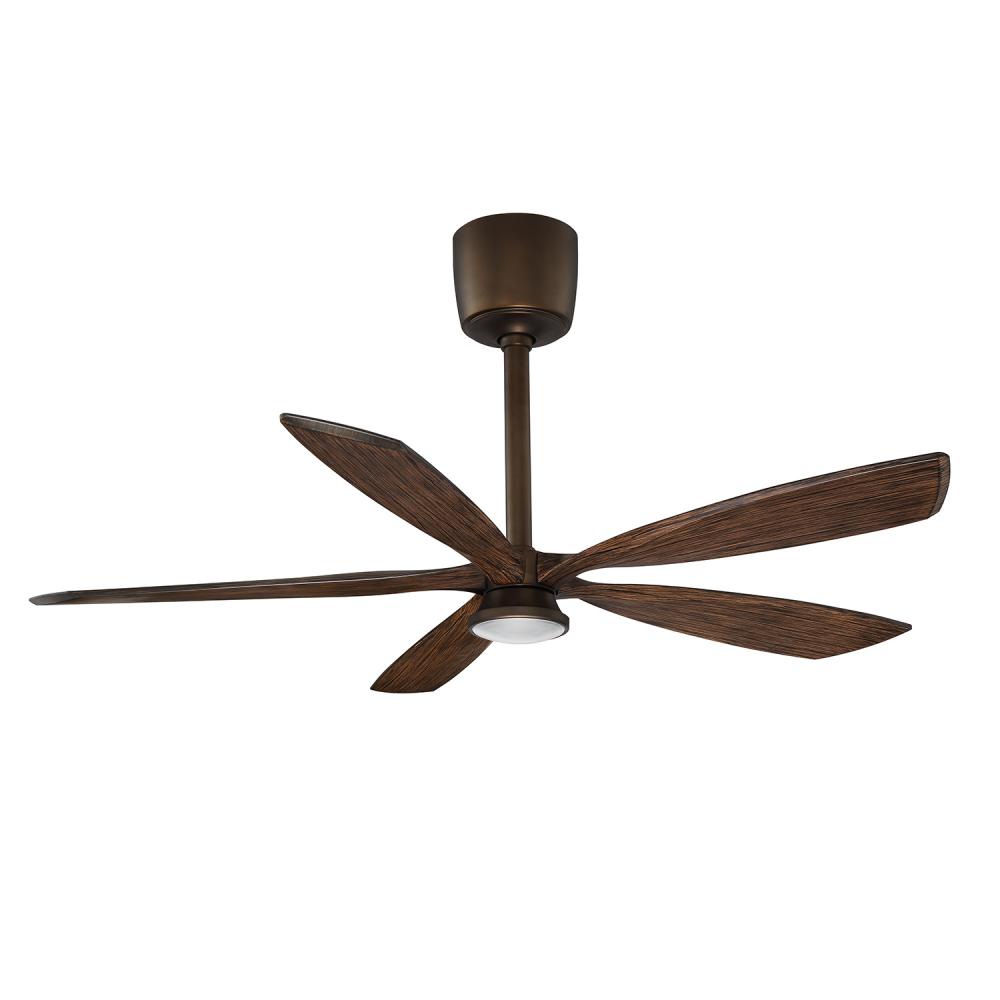 PHANTOM 54 in. LED Architectural Bronze & Dark Maple Ceiling Fan with DC motor