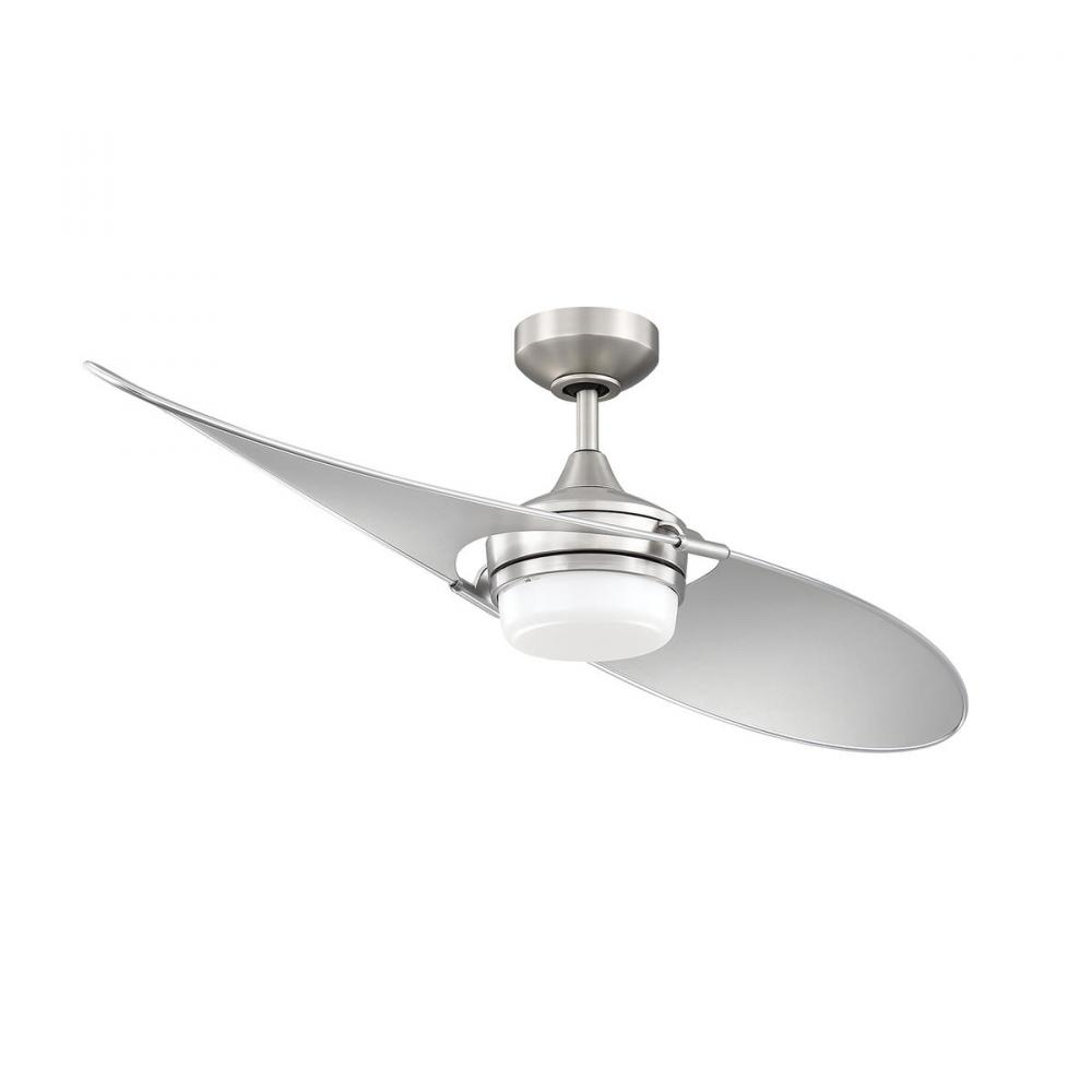 TANGO 52 in. LED Satin Nickel DC motor Ceiling Fan