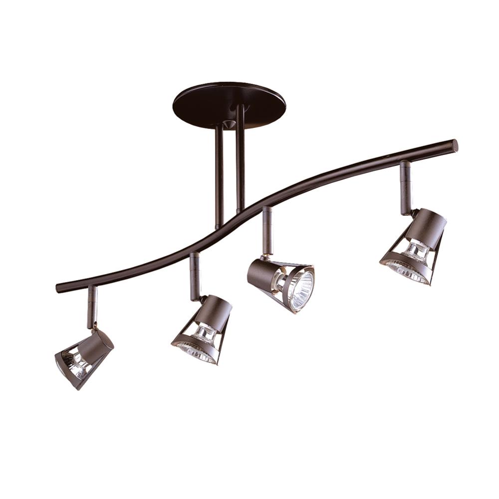 SORELLA series 4-Light Oil Rubbed Bronze fixed rail fixture