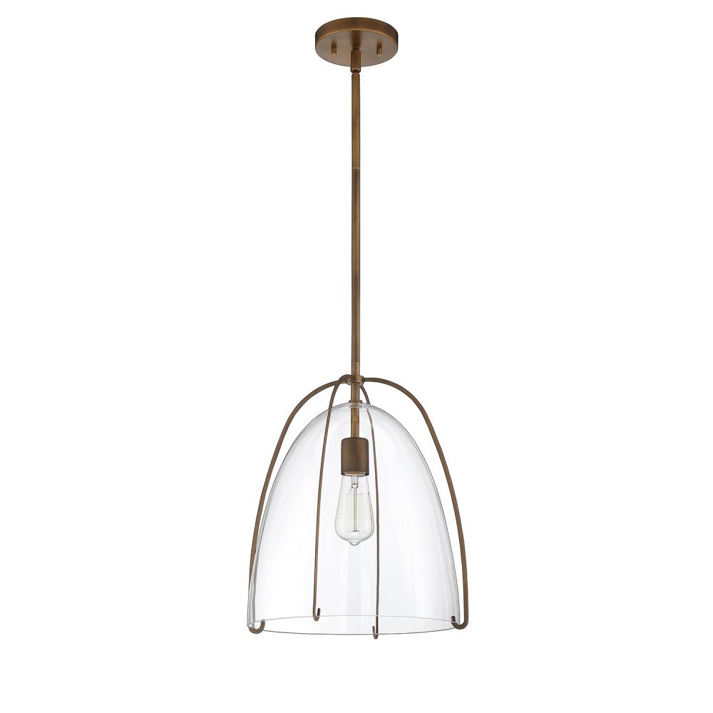 PF114 1-Light Brass Pendant