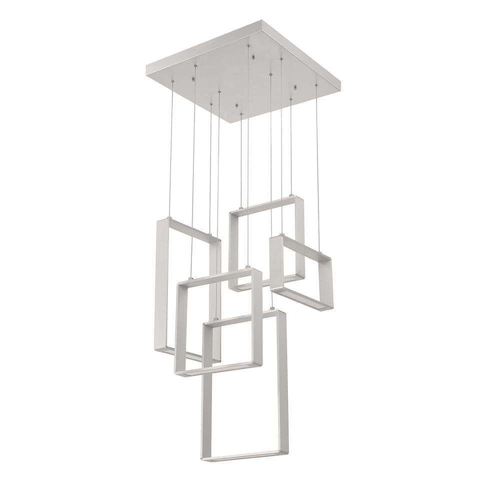 QUADRON 5-Light Aluminum LED Pendant Pan