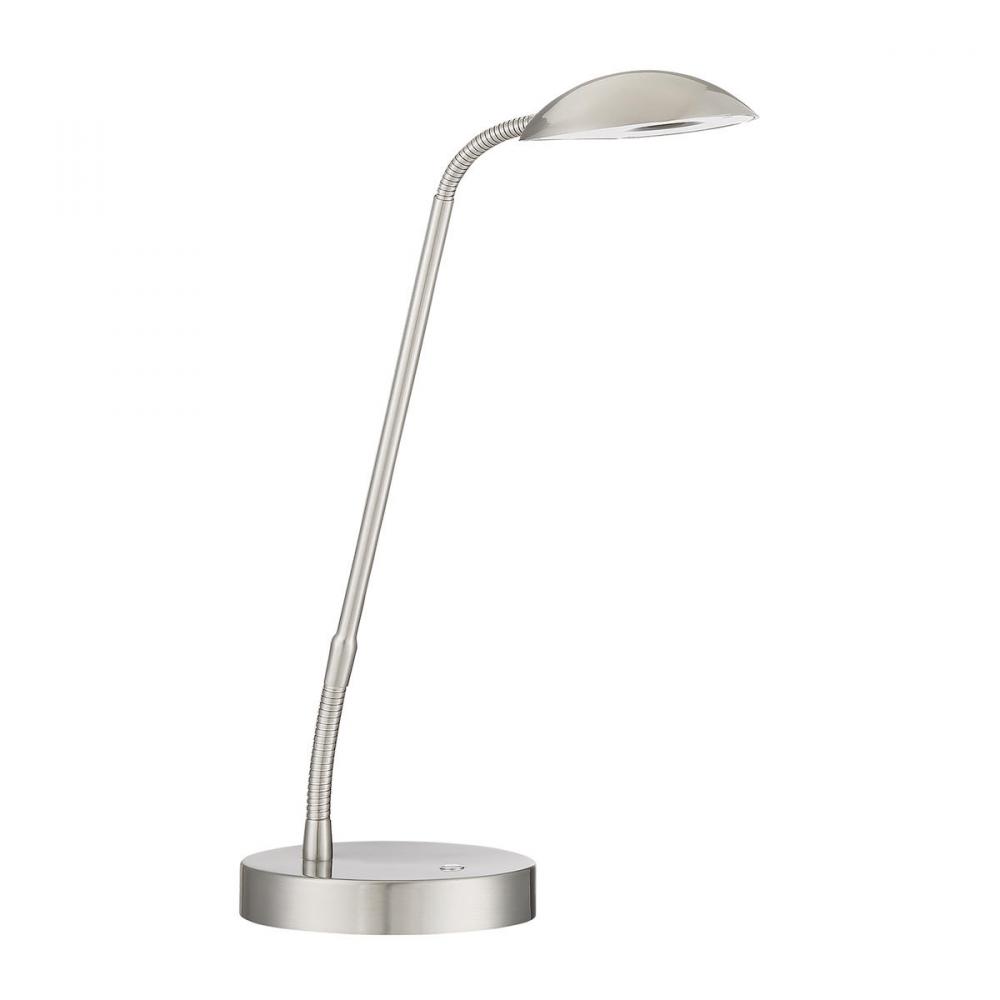 IONN 22 in. Satin Nickel LED Desk Lamp