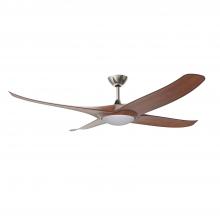 Kendal AC23960-SN/DW - ZEPHYRUS 60 in. Satin Nickel Ceiling Fan with Dark Walnut blades