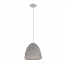 Kendal PF69-1LPE-SN - MAYSEN series 1 Light Cement shade Pendant