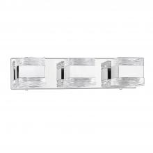 Kendal VF1100-3L-CH - CUBIX 3-Light Chrome Vanity Light