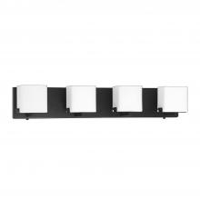 Kendal VF1200-4L-BLK - VEGA 4-Light Black Vanity Light