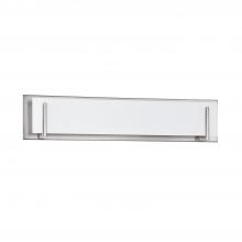 Kendal VF2400WH-5L-SN - Aurora 5-Light Satin Nickel Vanity Light with White Glass