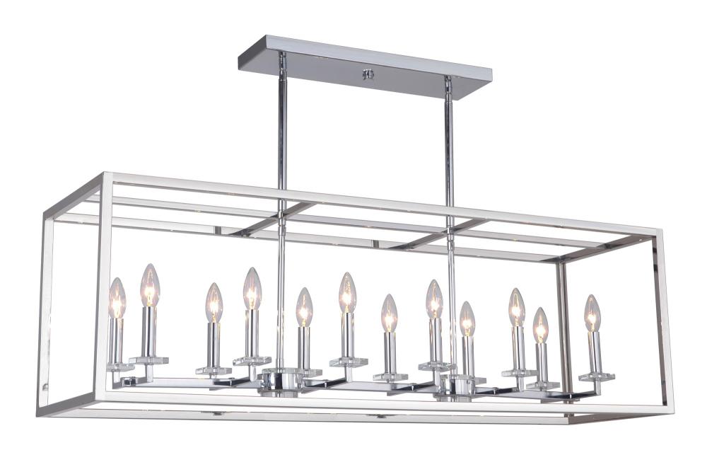 Gaila 12 Light Pendant - Chrome Finish