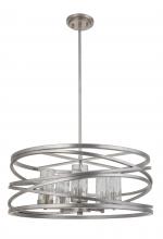 Mariana 100514 - Finley 5 Light Pendant - Silver Leaf