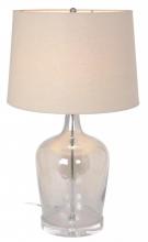 Mariana 125029 - One Light Metallic Champagne Glass. metal Parts:satin Nickel Table Lamp