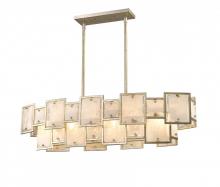 Mariana 256628 - Skyler 6 Light Island Chandelier - Silver Leaf