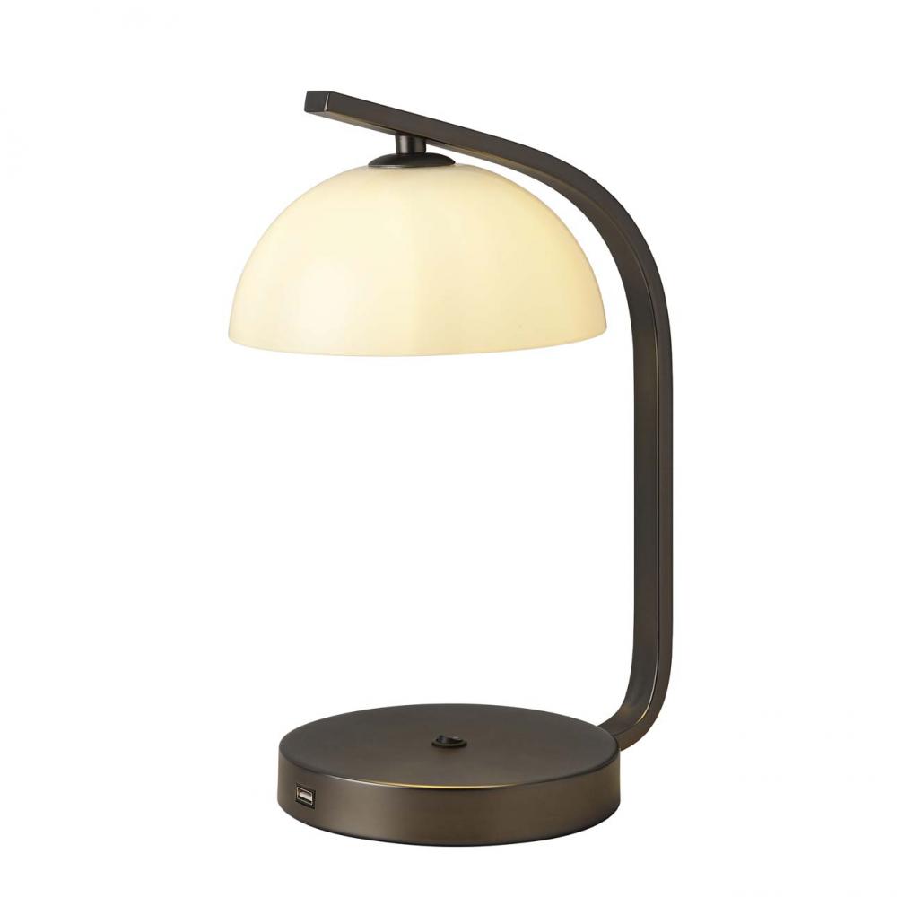 Mini Domus Table Lamp, Gunmetal