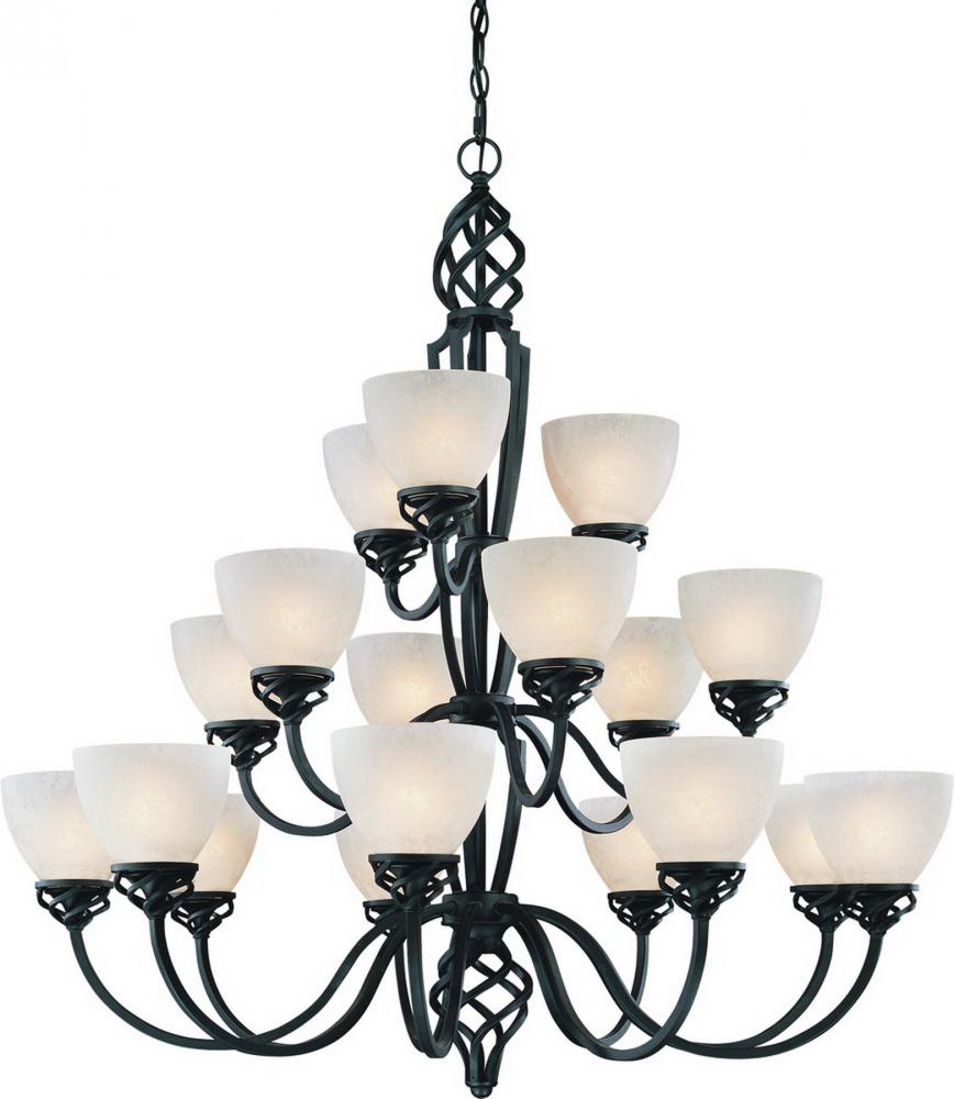 Eighteen Light Midnight Up Chandelier