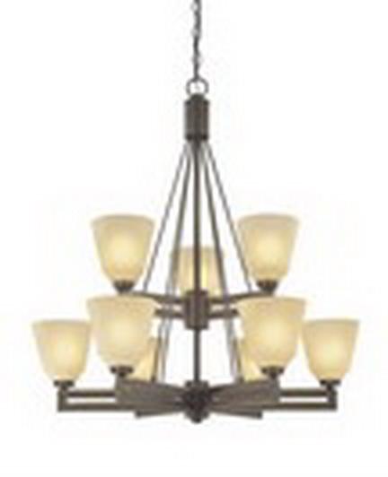 Nine Light Bolivian Up Chandelier