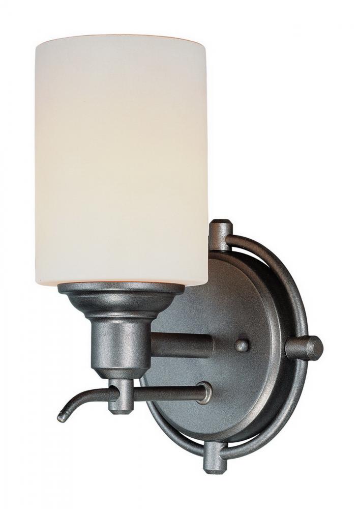 One Light Bronze Bathroom Sconce