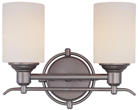 Two Light Silver Vanity